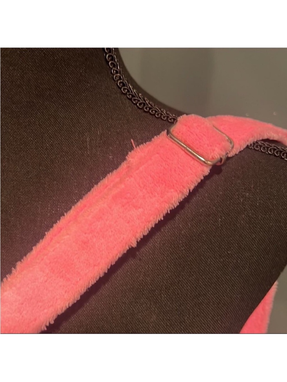 CHANEL Pink Plush Shoulder Bag with White CC Logo VIP GWP - Picture 10 of 12